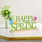 Metal Happy Spring Sign, Spring Decorations for Home, Office, Shelf, Mantel, Indoor, Spring Flower Decor, Spring Butterfly Table Top Party Decoration (Spring)